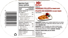 Load image into Gallery viewer, Herring, Canned herring, No artificial colours, No artificial flavours, Kersen, Canned sardines, Canned fish, Gluten-free fish, Non-GMO fish, No added preservatives, IMO, Omega-3 essential oils, Omega-3 oil, Wild caught fish, Wild caught Canadian, Canadian fish, Canadian Herring, Canadian sardines, Product of Canada, Essential amino acids