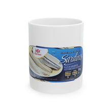 Load image into Gallery viewer, Sardines Tin Photo Ceramic Mug (11oz &amp; 15oz) — Retro Fish Can Coffee Cup