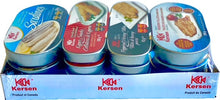 Load image into Gallery viewer, Herring, Canned herring, No artificial colours, No artificial flavours, Kersen, Canned sardines, Canned fish, Gluten-free fish, Non-GMO fish, No added preservatives, IMO, Omega-3 essential oils, Omega-3 oil, Wild caught fish, Wild caught Canadian, Canadian fish, Canadian Herring, Canadian sardines, Product of Canada, Essential amino acids
